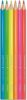 Színes ceruza készlet, háromszögletű, MAPED Color'Peps Star Fluo, 6 különböző szín (IMA832003)