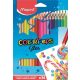 Színes ceruza készlet, háromszögletű, MAPED Color'Peps Star, 36 különböző szín (IMA832017)