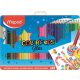 Színes ceruza készlet, háromszögletű, fém doboz, MAPED Color'Peps Star, 48 különböző szín (IMA832058)