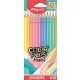 Színes ceruza készlet, háromszögletű, MAPED Color'Peps Pastel, 12 különböző pasztell szín (IMA832069)