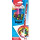 Színes ceruza készlet, háromszögletű, radírozható, MAPED Color'Peps Oops, 12 különböző szín (IMA832812)