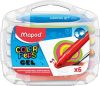 Zsírkréta, kitekerhető, MAPED Color'Peps GEL, 6 különböző szín (IMA836306)