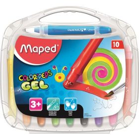   Zsírkréta, kitekerhető, MAPED Color'Peps GEL, 10 különböző szín (IMA836310)