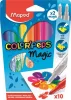 Filctoll készlet, 3,6 mm, MAPED Color'Peps Magic, 8+2 különböző szín (IMA844612)