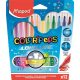 Filctoll készlet, 1-3,6 mm, kimosható, MAPED Color'Peps Long Life, 12 különböző szín (IMA845020)
