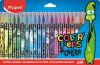 Filctoll készlet, 2,8 mm, kimosható, MAPED Color'Peps Monster 24 különböző szín (IMA845401)
