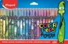 Filctoll készlet, 2,8 mm, kimosható, MAPED Color'Peps Monster 24 különböző szín (IMA845401)