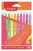 Filctoll készlet, 2,8 mm, kimosható, MAPED Neon, 10 különböző szín (IMA845419)