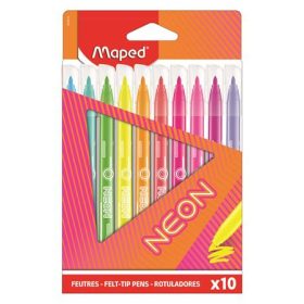   Filctoll készlet, 2,8 mm, kimosható, MAPED Neon, 10 különböző szín (IMA845419)