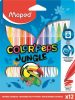 Filctoll készlet, 2,8 mm, kimosható, MAPED Color'Peps Jungle, 12 különböző szín (IMA845420)