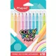Filctoll készlet, 2,8 mm, kimosható, MAPED Color'Peps Pastel, 10 különböző pasztell szín (IMA845469)