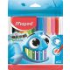 Filctoll készlet, 2 mm, kimosható, MAPED Color'Peps Ocean, 12 különböző szín (IMA845720)