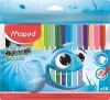 Filctoll készlet, 2 mm, kimosható, MAPED Color'Peps Ocean, 18 különböző szín (IMA845721)