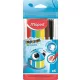 Filctoll készlet, 2 mm, kimosható, MAPED Color'Peps Ocean, 6 különböző szín (IMA845723)