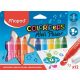Filctoll készlet, 6,5 mm, kimosható, MAPED Color'Peps Mini Power, 12 különböző szín (IMA846612)