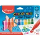 Filctoll készlet, 6,5 mm, kimosható, MAPED Color'Peps Mini Power, 12 különböző szín (IMA846612)