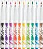 Filctoll készlet, kimosható, ecsetjellegű, MAPED Color 'Peps Brush, 10 különböző szín (IMA848010)