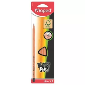   Grafitceruza, HB, FSC 100 százalék , háromszögletű, MAPED Black'Peps (IMA850011)