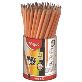   Grafitceruza, ceruzatartó, HB, háromszögletű, MAPED Black'Peps (IMA850059)