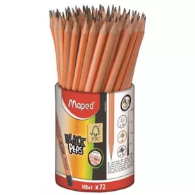   Grafitceruza, ceruzatartó, HB, háromszögletű, MAPED Black'Peps (IMA850059)
