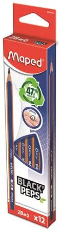 Grafitceruza, 2B, háromszögletű, MAPED Black' Peps Navy (IMA850822)