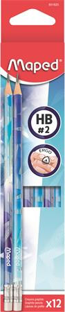 Grafitceruza radírral, HB, háromszögletű, MAPED Arctic jégvilág (IMA851825)