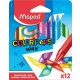 Zsírkréta, MAPED Color'Peps Wax, 12 különböző szín (IMA861011)