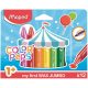 Zsírkréta, vastag, MAPED Color'Peps MAXI Wax, 12 különböző szín (IMA861311)