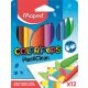 Zsírkréta, MAPED Color'Peps PlastiClean, 12 különböző szín (IMA862011)