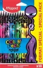 Színes ceruza készlet, háromszögletű, MAPED Color'Peps Monster 18 különböző szín (IMA862600)
