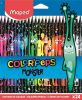 Színes ceruza készlet, háromszögletű, MAPED Color'Peps Monster 24 különböző szín (IMA862624)