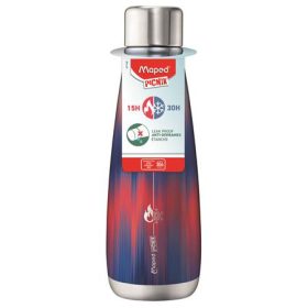   Termosz, duplafalú, 500 ml, rozsdamentes acél, MAPED PICNIK Concept Adult, kék-piros nyomat (IMA871192)