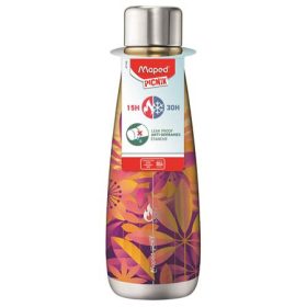   Termosz, duplafalú, 500 ml, rozsdamentes acél, MAPED PICNIK Concept Adult, napvirág (IMA871193)