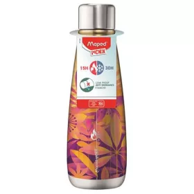   Termosz, duplafalú, 500 ml, rozsdamentes acél, MAPED PICNIK Concept Adult, napvirág (IMA871193)