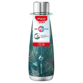   Termosz, duplafalú, 500 ml, rozsdamentes acél, MAPED PICNIK Concept Adult, trópusi (IMA871194)