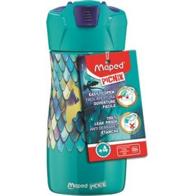   Kulacs, 430 ml, rozsdamentes acél, MAPED PICNIK Concept Kids Dragon, sárkány (IMA871295)