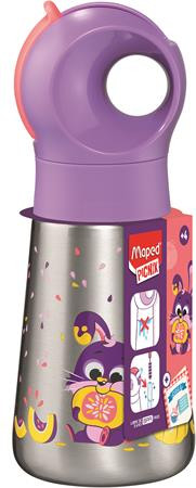 Kulacs, 350 ml, rozsdamentes acél, MAPED PICNIK Concept Miniz, nyuszi (IMA873002)