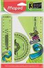 Vonalzókészlet, műanyag, törhetetlen, 3 darabos, MAPED Twist'n Flex (IMA895024)