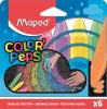 Aszfaltkréta, MAPED Color'Peps, 6 különböző szín (IMA936010)