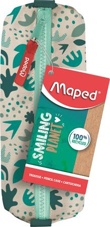 Tolltartó, újrahasznosított anyag, cipzáras, MAPED Smiling Planet (IMA936100)