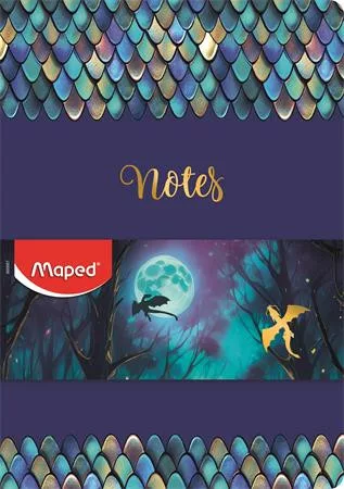 Jegyzetfüzet, tűzött, A5, vonalas, MAPED „Dragon sárkány” (IMA960001)
