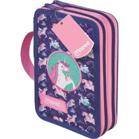   Tolltartó, töltött, 2 emeletes, cipzáras, MAPED, unikornis (IMA967402)