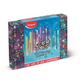   Csillámos színező készlet, MAPED Color'Peps, 31 darabos (IMA984722)