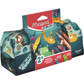   Tolltartó, cipzáras, töltött, MAPED Jungle Fever (IMA984732)