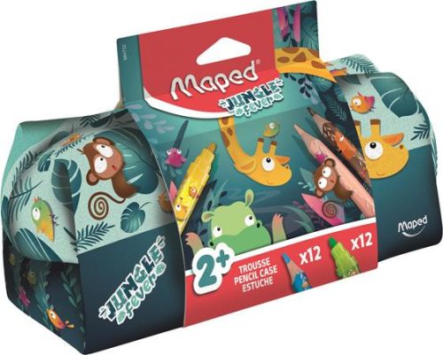 Tolltartó, cipzáras, töltött, MAPED Jungle Fever (IMA984732)