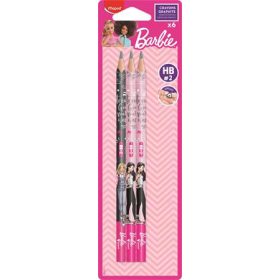   Grafitceruza, HB, háromszögletű, MAPED Barbie, 6 darab (IMAB850801)