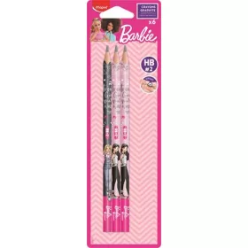   Grafitceruza, HB, háromszögletű, MAPED Barbie, 6 darab (IMAB850801)