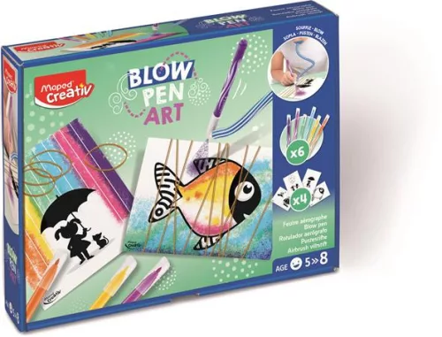 Fújós filctoll készlet, pop, MAPED CREATIV Blow pen Art (IMAC846710)