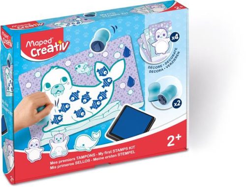 Kreatív készségfejlesztő készlet, MAPED CREATIV, Early age, nyomdavilág (IMAC907042)
