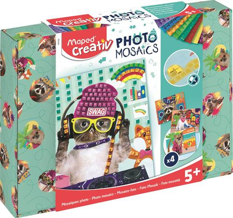 Mozaikos képkészítő készlet, MAPED CREATIV, Cool Animals, menő állatok (IMAC907052)